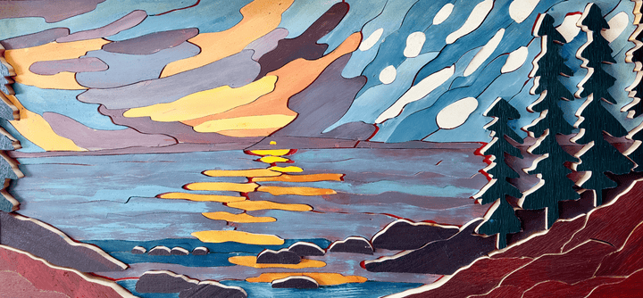 Lakeshore Sunset by A.D. Hogan